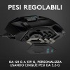Logitech G G502 HERO Mouse Gaming Prestazioni Elevate, Sensore HERO 25K, 25.600 DPI, RGB, Pesi Regolabili, 11 Pulsanti Programmabili, Memoria Integrata, PC/Mac/Laptop, Nero