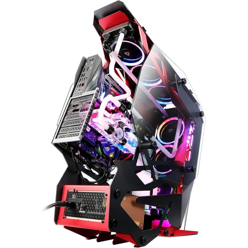 Antec Torque computer case Midi-Tower Nero, Rosso