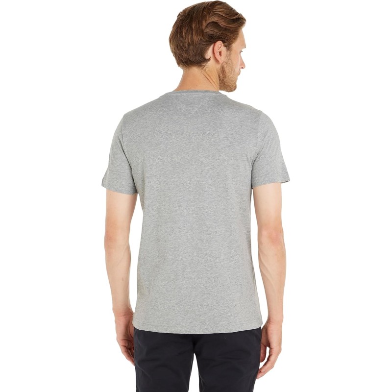 Tommy Hilfiger Uomo T-Shirt Maniche Corte Core Tommy Logo Scollo Rotondo - XL Grigio (Cloud Htr) Tommy Hilfiger Uomo T-Shirt Maniche Corte Core Tommy Logo Scollo Rotondo - XL Grigio (Cloud Htr)