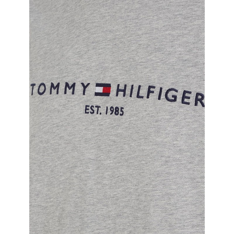 Tommy Hilfiger Uomo T-Shirt Maniche Corte Core Tommy Logo Scollo Rotondo - XL Grigio (Cloud Htr) Tommy Hilfiger Uomo T-Shirt Maniche Corte Core Tommy Logo Scollo Rotondo - XL Grigio (Cloud Htr)