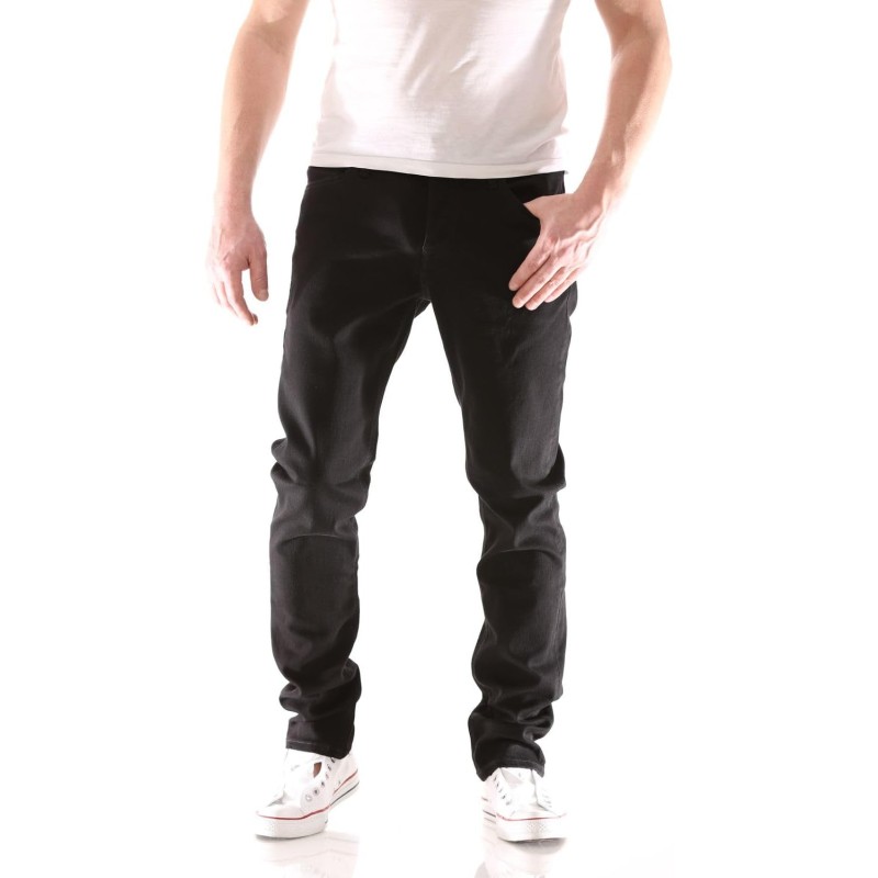 JACK & JONES Jeans Slim Fit a Vita Bassa. Chiusura con Patta e Bottoni. - 33W / 30L Nero (Black Denim) JACK & JONES Jeans Slim Fit a Vita Bassa. Chiusura con Patta e Bottoni. - 33W / 30L Nero (Black Denim)