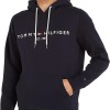 Tommy Hilfiger Uomo Felpa Core Tommy Logo con Cappuccio - XL Blu (Sky Captain)