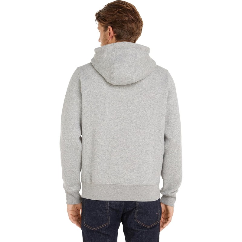 Tommy Hilfiger Uomo Felpa Core Tommy Logo con Cappuccio - L Grigio (Cloud Htr) Tommy Hilfiger Uomo Felpa Core Tommy Logo con Cappuccio - L Grigio (Cloud Htr)