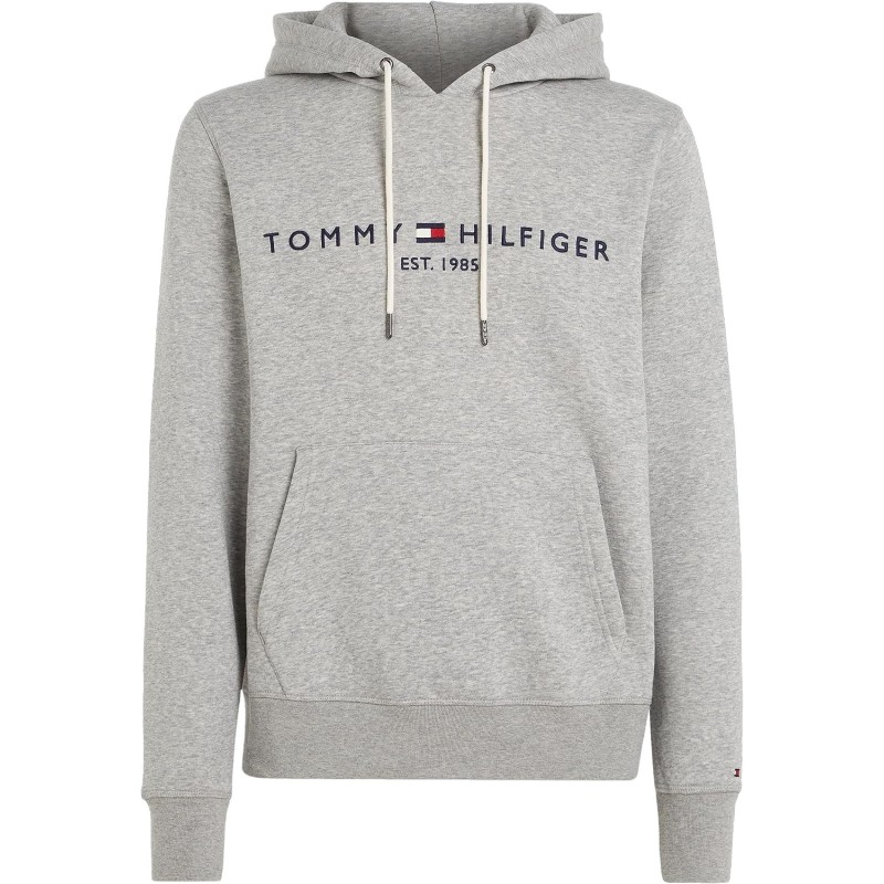 Tommy Hilfiger Uomo Felpa Core Tommy Logo con Cappuccio - L Grigio (Cloud Htr) Tommy Hilfiger Uomo Felpa Core Tommy Logo con Cappuccio - L Grigio (Cloud Htr)