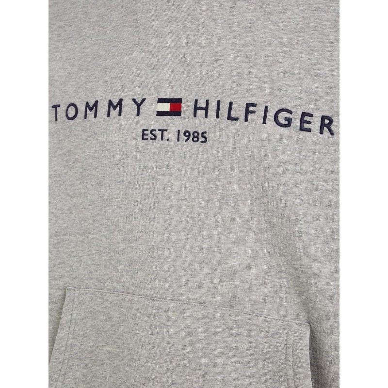 Tommy Hilfiger Uomo Felpa Core Tommy Logo con Cappuccio - L Grigio (Cloud Htr) Tommy Hilfiger Uomo Felpa Core Tommy Logo con Cappuccio - L Grigio (Cloud Htr)