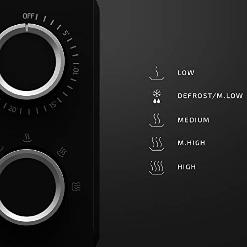 Cecotec Forno a Microonde ProClean 3030 da 20 Litri, 700 W, Rivestimento Ready2Clean, 6 livelli di funzionamento, Timer 30 min, Modalità scongelamento, Colore nero - 20 L Nero