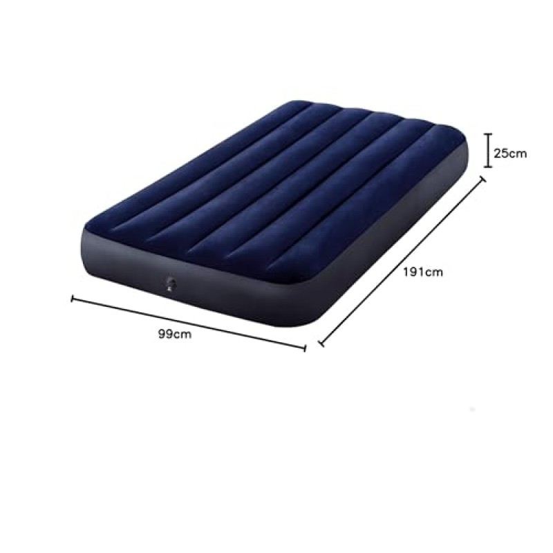 Intex 64757 Materasso Classic Downy Singolo con Tecnologia Fiber Tech 99X191X25 cm