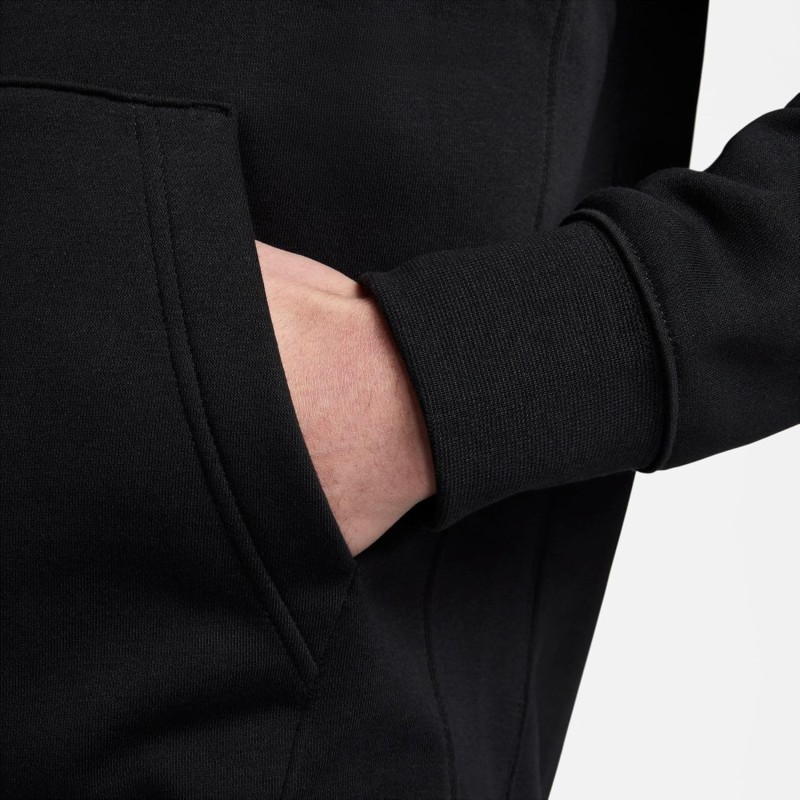 Nike M NSW Club Hoodie Po BB Maglia Lunga Uomo - M Black/Black/(White)