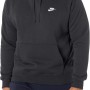Nike M NSW Club Hoodie Po BB Maglia Lunga Uomo - M Black/Black/(White)