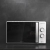 Cecotec Forno a Microonde ProClean 401 da 23 Litri, 700 W, con rivestimento Ready2Clean per una migliore pulizia, tecnologia 3DWave, Design elegante con porta FullCrystal - 23 L Bianco