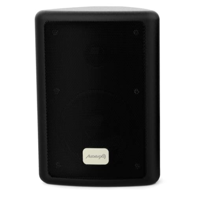 Audibax Pícolo PR-41 - Diffusori Passivi da Scaffale HiFi - Coppia di Altoparlanti Stereo a 2 Vie - Rinforzo 75W - Montaggio a Parete Incluso - Altoparlanti con Woofer da 4" - Suono Surround - Nero