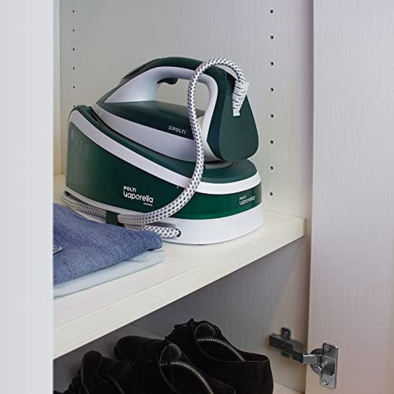 Polti Vaporella Express VE30.20, Ferro da Stiro Generatore di Vapore, Pressione Pompa fino a 8 Bar, Potenza 2200 W, Funzione Eco, Tecnologia One Temperature, Digital Setting, Verde e Bianco - Bianco E Verde