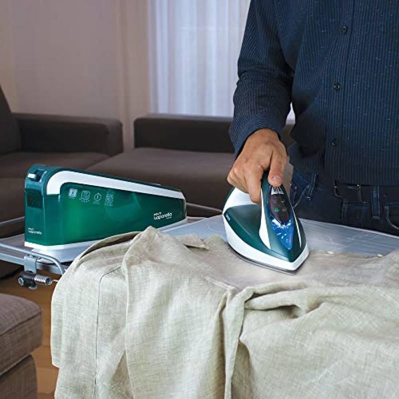 Polti Vaporella Express VE30.20, Ferro da Stiro Generatore di Vapore, Pressione Pompa fino a 8 Bar, Potenza 2200 W, Funzione Eco, Tecnologia One Temperature, Digital Setting, Verde e Bianco - Bianco E Verde
