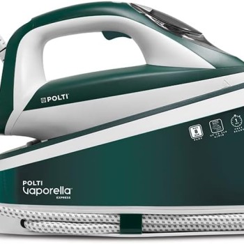 Polti Vaporella Express VE30.20, Ferro da Stiro Generatore di Vapore, Pressione Pompa fino a 8 Bar, Potenza 2200 W, Funzione Eco, Tecnologia One Temperature, Digital Setting, Verde e Bianco - Bianco E Verde