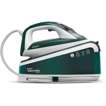 Polti Vaporella Express VE30.20, Ferro da Stiro Generatore di Vapore, Pressione Pompa fino a 8 Bar, Potenza 2200 W, Funzione Eco, Tecnologia One Temperature, Digital Setting, Verde e Bianco - Bianco E Verde