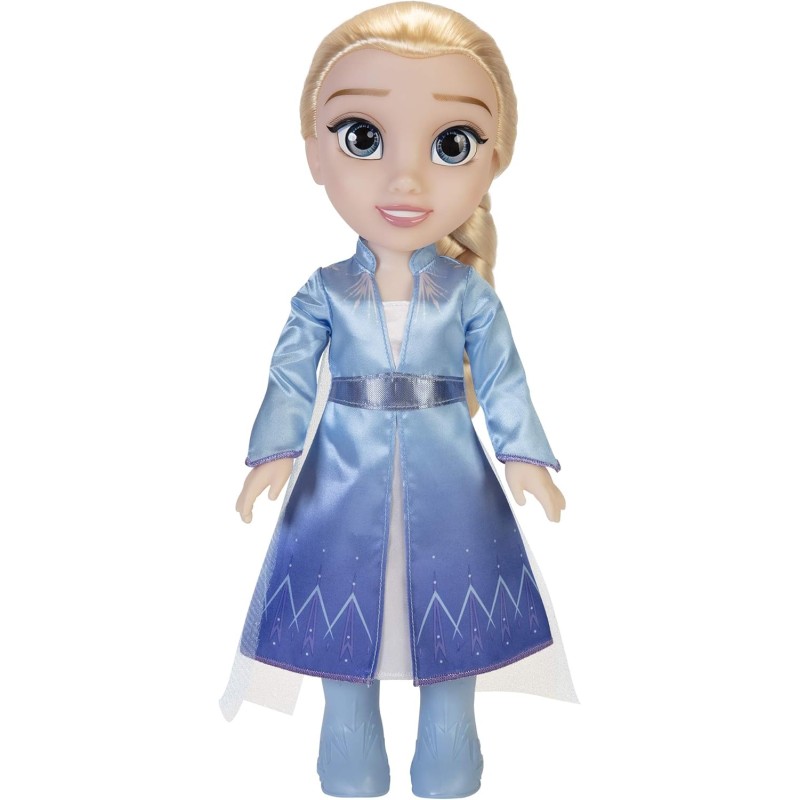 Frozen 2 – bambola Elsa Adventure 38 cm, estremamente dettagliata, indossa abiti da sogno ispirati al film ed è dotata di occhi scintillanti grazie al Royal Reflection Eyes
