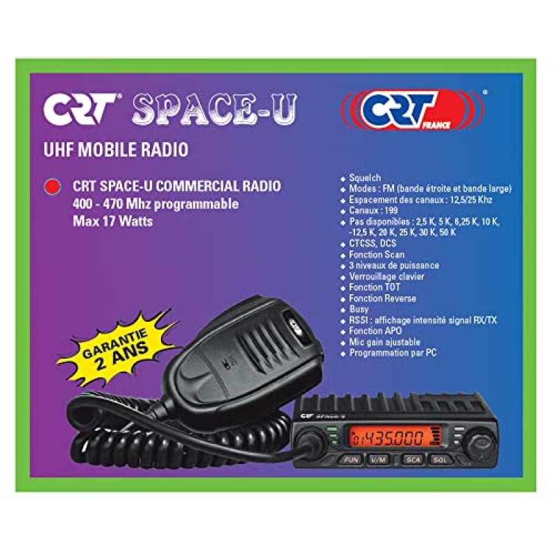 CB Radio UHF CRT Space U 400-470 MHz per PC