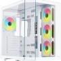 Itek Case DARK CAVE AKU - Gaming Tower - ATX - 4x12cm ARGB fan - USB3 & Type-C - parete laterale e frontale in vetro temperato - Ed. Bianca