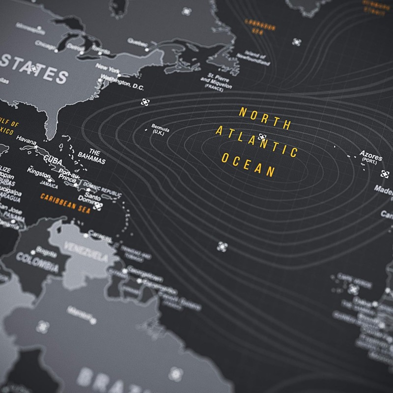 CSL-Computer TITANWOLF - Tappetino per mouse XXL Speed Gaming Titanwolf mappa del mondo 900 x 400 mm – XXL Mousepad – Sottomano grande dimensione – migliora la precisione e la velocità - Größe XXL Typ 5