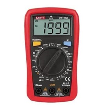 Uni-T UT131D UT131 Series Palm Multimeter, 200V-250V AC, 2000µA-10A, Red/Grey Uni-T UT131D UT131 Series Palm Multimeter, 200V-250V AC, 2000µA-10A, Red/Grey
