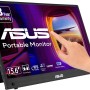 ASUS ZenScreen Touch MB16AMTR Monitor Portatile da 16” pollici (15,6) IPS FHD (1920x1080), Batteria Integrata, Mini-HDMI, Tecnologia Anti-sfarfallio e Filtro Luci Blu, Nero