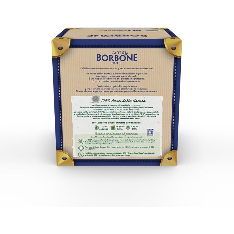 CAFFÈ BORBONE Cialda Compostabile, Miscela Decaffeinata - 50 Cialde - Sistema ESE - Miscela Decaffeinata CAFFÈ BORBONE Cialda Compostabile, Miscela Decaffeinata - 50 Cialde - Sistema ESE - Miscela Decaffeinata