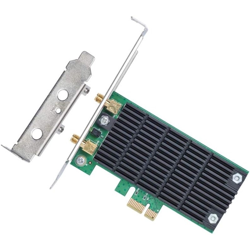 TP-Link Archer T4E Scheda Wi-Fi PCI Express Wi-Fi AC1200Mbps, Scheda Wifi pc Fisso, 867 Mbps sulla banda 5 GHz e 300 Mbps sulla banda 2,4 GHz, Supporta Windows 10/11, Beamforming, 2×2 MIMO