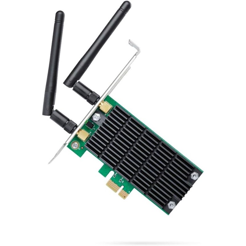 TP-Link Archer T4E Scheda Wi-Fi PCI Express Wi-Fi AC1200Mbps, Scheda Wifi pc Fisso, 867 Mbps sulla banda 5 GHz e 300 Mbps sulla banda 2,4 GHz, Supporta Windows 10/11, Beamforming, 2×2 MIMO