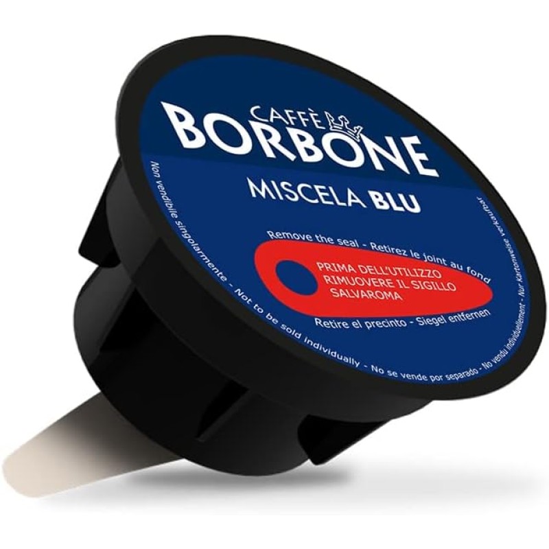 Caffè Borbone Miscela Blu - 90 capsule (6 confezioni da 15) - Compatibili con le Macchine Nescafè* Dolce Gusto* - Miscela Blu