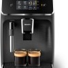 Philips 2200 Series Macchina da Caffè Automatica - Montalatte Classico, Display Touch Intuitivo, Nero Opaco (EP2220/10) - 3 bevande