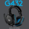 Logitech G G432 Cuffie Gaming Cablate, Audio Surround 7.1, DTS: x 2.0, Driver 50 mm, ‎Jack USB 3.5 mm, Microfono Flip-to-Mute, Leggere, PC/Mac/Xbox One/PS4/Nintendo ‎Switch, Nero/Blu