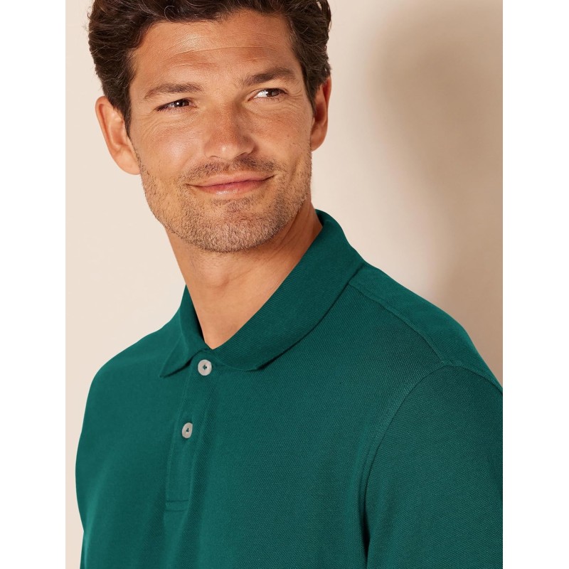 Amazon Essentials Polo in Cotone piqué vestibilità Regular (Disponibile in Taglie Extra Forti) Uomo - L Verde Scuro Amazon Essentials Polo in Cotone piqué vestibilità Regular (Disponibile in Taglie Extra Forti) Uomo - L Verde Scuro