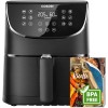 COSORI Friggitrice ad Aria 5,5 Litri, Air Fryer, 1700W, 13 Funzioni, 85% Meno Olio, 75-205°C, Fino al 50% Più Veloce del Forno, 100 Ricette Italiane, Display Digitale, CP158 Nero - 5.5L Nero Opaco COSORI Friggitrice ad Aria 5,5 Litri, Air Fryer, 1700W, 13 Funzioni, 85% Meno Olio, 75-205°C, Fino al 50% Più Veloce del Forno, 100 Ricette Italiane, Display Digitale, CP158 Nero - 5.5L Nero Opaco
