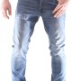JACK & JONES Jeans Slim Fit a Vita Bassa. Chiusura con Patta e Bottoni. - 33W / 36L Blu Denim