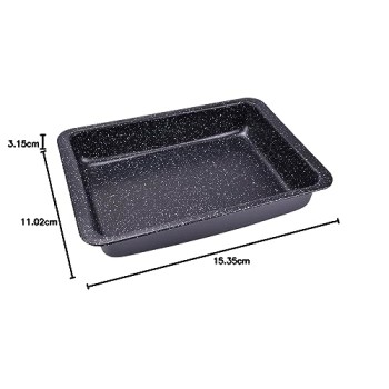 ALLUFLON Set 2 Lasagnere Vesuvia, 34x25 cm e 24x18 cm, Alluminio