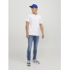 JACK & JONES Jeans Slim Fit a Vita Bassa. Chiusura con Patta e Bottoni. - 34W / 36L Blu Denim JACK & JONES Jeans Slim Fit a Vita Bassa. Chiusura con Patta e Bottoni. - 34W / 36L Blu Denim