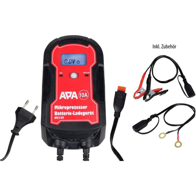 APA 16622 6/12 V 10A Microprocessor Charger APA 16622 6/12 V 10A Microprocessor Charger