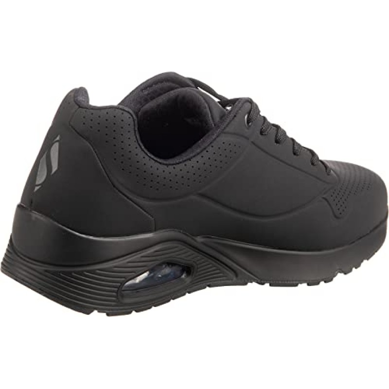 Skechers Uno Stand On Air, Scarpe da ginnastica Uomo, Black Durabuck Trim, 46 EU