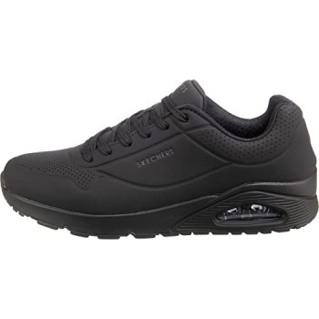 Skechers Uno Stand On Air, Scarpe da ginnastica Uomo, Black Durabuck Trim, 46 EU