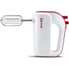 Girmi SB02 Sbattitore Elettrico, 170W, Sbattitori Inox per montare panna ed albumi, Funzione Turbo, Ganci Inox per impasti dolci e salati, 5 Velocità, Bianco/Rosso - Bianco/Rosso