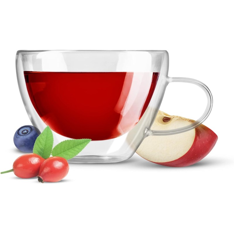 Caffè Borbone Tisana ai Frutti di Bosco - 72 cialde (4 astucci da 18 cialde) - Sistema ESE - Tisana ai Frutti di Bosco
