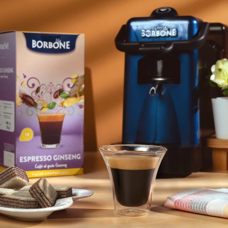 Caffè Borbone Espresso Ginseng - 72 cialde (4 astucci da 18 cialde) - Sistema ESE - Espresso Ginseng