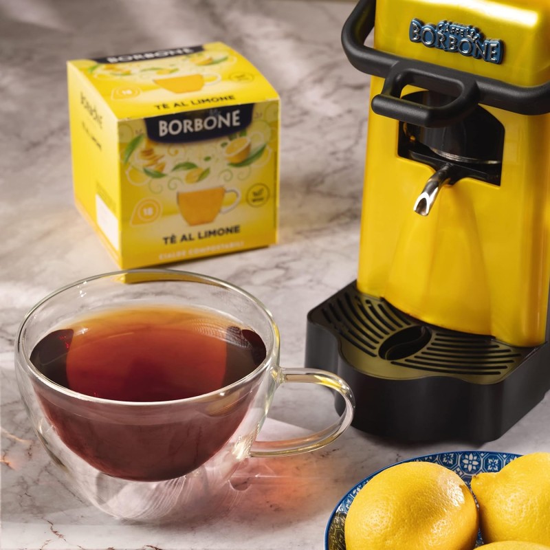 Caffè Borbone Tè al Limone - 72 cialde (4 astucci da 18 cialde) - Sistema ESE - Tè al Limone