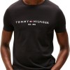 Tommy Hilfiger Uomo T-Shirt Maniche Corte Core Tommy Logo Scollo Rotondo - XL Nero (Jet Black)