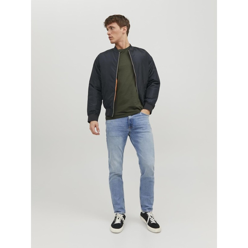 JACK & JONES Jjeorganic Basic Tee SS O-Neck Noos T-Shirt Uomo - L Verde (Olive Night Detail: Slim) JACK & JONES Jjeorganic Basic Tee SS O-Neck Noos T-Shirt Uomo - L Verde (Olive Night Detail: Slim)