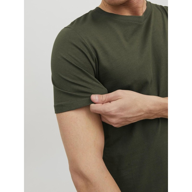 JACK & JONES Jjeorganic Basic Tee SS O-Neck Noos T-Shirt Uomo - L Verde (Olive Night Detail: Slim) JACK & JONES Jjeorganic Basic Tee SS O-Neck Noos T-Shirt Uomo - L Verde (Olive Night Detail: Slim)