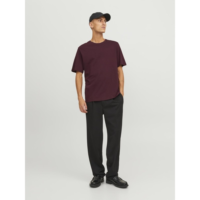 JACK & JONES Jjeorganic Basic Tee SS O-Neck Noos T-Shirt Uomo - L Rosso (Port Royale Detail: Slim) JACK & JONES Jjeorganic Basic Tee SS O-Neck Noos T-Shirt Uomo - L Rosso (Port Royale Detail: Slim)
