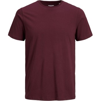 JACK & JONES Jjeorganic Basic Tee SS O-Neck Noos T-Shirt Uomo - L Rosso (Port Royale Detail: Slim)