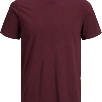 JACK & JONES Jjeorganic Basic Tee SS O-Neck Noos T-Shirt Uomo - L Rosso (Port Royale Detail: Slim)