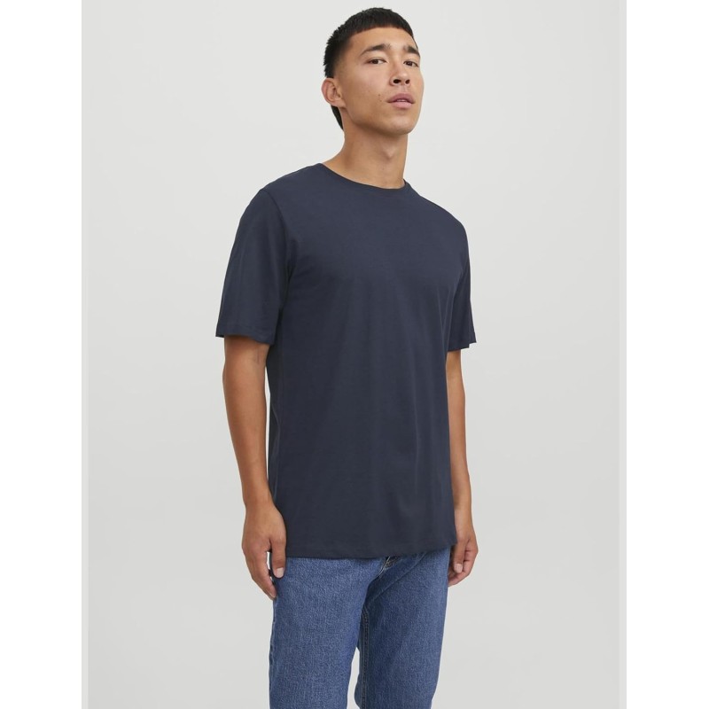 JACK & JONES Jjeorganic Basic Tee SS O-Neck Noos T-Shirt Uomo - XXL Blu (Navy Blazer)
